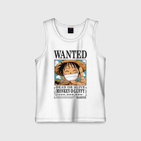 Детская майка хлопок с принтом разыскивается живой или мертвый One Piece в городе Новоалтайск,  |  | Тематика изображения на принте: monkey d. luffy | one piece | tony tony chopper | аниме | большой куш | ван пис | ванпис | манга | манки д. луффи | пираты | пираты соломенной шляпы | тони тони чоппер