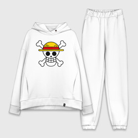 Женский костюм хлопок Oversize с принтом One Piece скелет в городе Новоалтайск,  |  | monkey d. luffy | one piece | tony tony chopper | аниме | большой куш | ван пис | ванпис | манга | манки д. луффи | пираты | пираты соломенной шляпы | тони тони чоппер