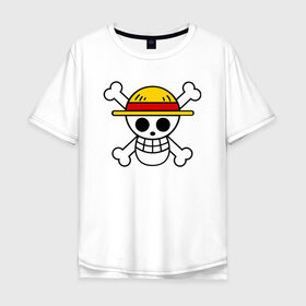 Мужская футболка хлопок Oversize с принтом One Piece в городе Новоалтайск, 100% хлопок | свободный крой, круглый ворот, “спинка” длиннее передней части | monkey d. luffy | one piece | tony tony chopper | аниме | большой куш | ван пис | ванпис | манга | манки д. луффи | пираты | пираты соломенной шляпы | тони тони чоппер