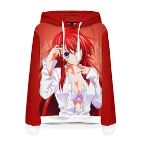 Женская толстовка 3D с принтом High School DxD, Риас в городе Новоалтайск, 100% полиэстер  | двухслойный капюшон со шнурком для регулировки, мягкие манжеты на рукавах и по низу толстовки, спереди карман-кенгуру с мягким внутренним слоем. | high school dxd | highschool dxd | rias gremory | аниме | демоны старшей школы | манга | ранобэ | риас | риас гремори | старшая школа dxd | старшая школа демоны против падших | хай сукуру dxd