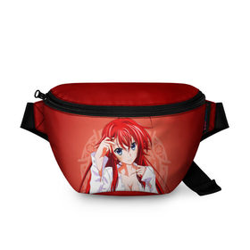 Поясная сумка 3D с принтом High School DxD, Риас в городе Новоалтайск, 100% полиэстер | плотная ткань, ремень с регулируемой длиной, внутри несколько карманов для мелочей, основное отделение и карман с обратной стороны сумки застегиваются на молнию | high school dxd | highschool dxd | rias gremory | аниме | демоны старшей школы | манга | ранобэ | риас | риас гремори | старшая школа dxd | старшая школа демоны против падших | хай сукуру dxd