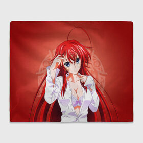 Плед 3D с принтом High School DxD, Риас в городе Новоалтайск, 100% полиэстер | закругленные углы, все края обработаны. Ткань не мнется и не растягивается | high school dxd | highschool dxd | rias gremory | аниме | демоны старшей школы | манга | ранобэ | риас | риас гремори | старшая школа dxd | старшая школа демоны против падших | хай сукуру dxd