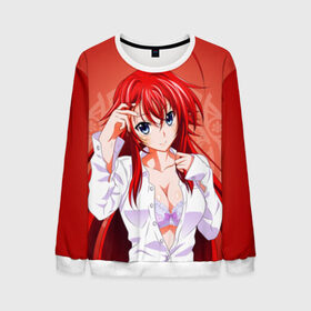 Мужской свитшот 3D с принтом High School DxD, Риас в городе Новоалтайск, 100% полиэстер с мягким внутренним слоем | круглый вырез горловины, мягкая резинка на манжетах и поясе, свободная посадка по фигуре | high school dxd | highschool dxd | rias gremory | аниме | демоны старшей школы | манга | ранобэ | риас | риас гремори | старшая школа dxd | старшая школа демоны против падших | хай сукуру dxd