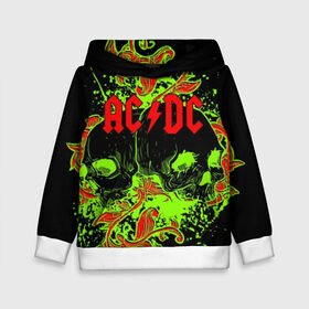 Детская толстовка 3D с принтом AC/DC в городе Новоалтайск, 100% полиэстер | двухслойный капюшон со шнурком для регулировки, мягкие манжеты на рукавах и по низу толстовки, спереди карман-кенгуру с мягким внутренним слоем | ac dc | acdc | back in black | columbia | epic | force | guitar | pop | rock | vevo | ангус | блюз | рок | хард | янг