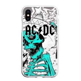 Чехол для iPhone XS Max матовый с принтом AC DC в городе Новоалтайск, Силикон | Область печати: задняя сторона чехла, без боковых панелей | Тематика изображения на принте: ac dc | acdc | back in black | columbia | epic | force | guitar | pop | rock | vevo | ангус | блюз | рок | хард | янг