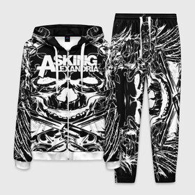 Мужской костюм 3D с принтом Asking Alexandria в городе Новоалтайск, 100% полиэстер | Манжеты и пояс оформлены тканевой резинкой, двухслойный капюшон со шнурком для регулировки, карманы спереди | aa | ben bruce | death | destiny | from | metal | rock | sumerian | to | йорк | метал | рок | хард | хеви | электроникор