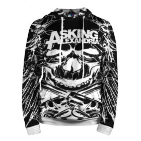 Мужская толстовка 3D с принтом Asking Alexandria в городе Новоалтайск, 100% полиэстер | двухслойный капюшон со шнурком для регулировки, мягкие манжеты на рукавах и по низу толстовки, спереди карман-кенгуру с мягким внутренним слоем. | aa | ben bruce | death | destiny | from | metal | rock | sumerian | to | йорк | метал | рок | хард | хеви | электроникор