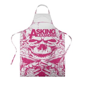 Фартук 3D с принтом Asking Alexandria  в городе Новоалтайск, 100% полиэстер | общий размер — 65 х 85 см, ширина нагрудника — 26 см, горловина — 53 см, длина завязок — 54 см, общий обхват в поясе — 173 см. Принт на завязках и на горловине наносится с двух сторон, на основной части фартука — только с внешней стороны | aa | ben bruce | death | destiny | from | metal | rock | sumerian | to | йорк | метал | рок | хард | хеви | электроникор