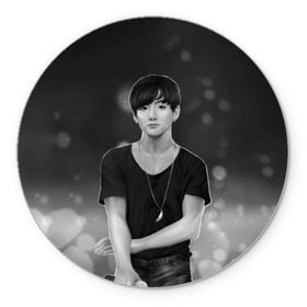 Коврик для мышки круглый с принтом BTS Jungkook в городе Новоалтайск, резина и полиэстер | круглая форма, изображение наносится на всю лицевую часть | bts | jimin | jin | jungkook | k pop | kim taehyung | korean | suga | бтс | джонгук | ким сокчин | ким тэ хён | корейский поп | корея | мин юнги | пак | суга | чимин | чон