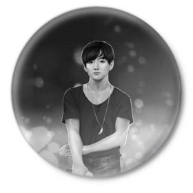 Значок с принтом BTS Jungkook в городе Новоалтайск,  металл | круглая форма, металлическая застежка в виде булавки | bts | jimin | jin | jungkook | k pop | kim taehyung | korean | suga | бтс | джонгук | ким сокчин | ким тэ хён | корейский поп | корея | мин юнги | пак | суга | чимин | чон