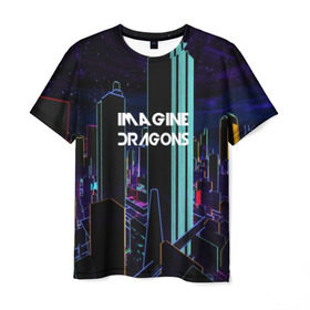 Мужская футболка 3D с принтом IMAGINE DRAGONS в городе Новоалтайск, 100% полиэфир | прямой крой, круглый вырез горловины, длина до линии бедер | destiny | from | imagine dragons | metal death | rock | альтернатива | метал | рок | хард | хеви | электроникор