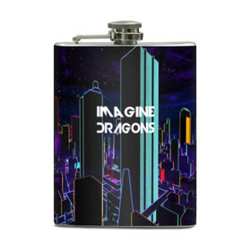 Фляга с принтом IMAGINE DRAGONS в городе Новоалтайск, металлический корпус | емкость 0,22 л, размер 125 х 94 мм. Виниловая наклейка запечатывается полностью | Тематика изображения на принте: destiny | from | imagine dragons | metal death | rock | альтернатива | метал | рок | хард | хеви | электроникор