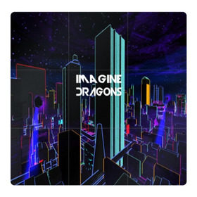 Магнитный плакат 3Х3 с принтом IMAGINE DRAGONS в городе Новоалтайск, Полимерный материал с магнитным слоем | 9 деталей размером 9*9 см | destiny | from | imagine dragons | metal death | rock | альтернатива | метал | рок | хард | хеви | электроникор