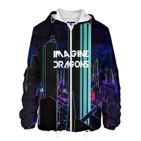 Мужская куртка 3D с принтом IMAGINE DRAGONS в городе Новоалтайск, ткань верха — 100% полиэстер, подклад — флис | прямой крой, подол и капюшон оформлены резинкой с фиксаторами, два кармана без застежек по бокам, один большой потайной карман на груди. Карман на груди застегивается на липучку | destiny | from | imagine dragons | metal death | rock | альтернатива | метал | рок | хард | хеви | электроникор