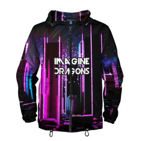 Мужская ветровка 3D с принтом imagine dragons в городе Новоалтайск, 100% полиэстер | подол и капюшон оформлены резинкой с фиксаторами, два кармана без застежек по бокам, один потайной карман на груди | destiny | from | imagine dragons | metal death | rock | альтернатива | метал | рок | хард | хеви | электроникор