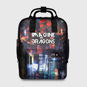 Женский рюкзак 3D с принтом imagine dragons в городе Новоалтайск, 100% полиэстер | лямки с регулируемой длиной, сверху ручки, чтобы рюкзак нести как сумку. Основное отделение закрывается на молнию, как и внешний карман. Внутри два дополнительных кармана, один из которых закрывается на молнию. По бокам два дополнительных кармашка, куда поместится маленькая бутылочка
 | destiny | from | imagine dragons | metal death | rock | альтернатива | метал | рок | хард | хеви | электроникор