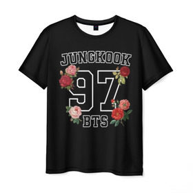 Мужская футболка 3D с принтом JUNGKOOK 97 BTS в городе Новоалтайск, 100% полиэфир | прямой крой, круглый вырез горловины, длина до линии бедер | bangtan | bighit | boy | fake love | j hope | jimin | jin | jungkook | korea | kpop | live | luv | mic drop | rm | suga | v | with | бтс | кей | поп