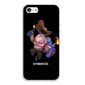 Чехол для iPhone 5/5S матовый с принтом Dynamike в городе Новоалтайск, Силикон | Область печати: задняя сторона чехла, без боковых панелей | brawl stars | jessie | leon | spike | бравл старс | джесси | леон | спайк
