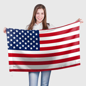 Флаг 3D с принтом USA в городе Новоалтайск, 100% полиэстер | плотность ткани — 95 г/м2, размер — 67 х 109 см. Принт наносится с одной стороны | usa | абстракция | америка | американский | герб | звезды | краска | символика сша | страны | сша | флаг | штаты