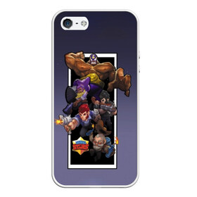 Чехол для iPhone 5/5S матовый с принтом Brawl Stars в городе Новоалтайск, Силикон | Область печати: задняя сторона чехла, без боковых панелей | brawl stars | jessie | leon | spike | бравл старс | джесси | леон | спайк