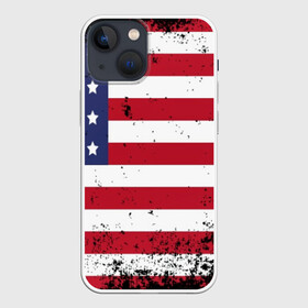Чехол для iPhone 13 mini с принтом США в городе Новоалтайск,  |  | usa | абстракция | америка | американский | герб | звезды | краска | символика сша | страны | сша | флаг | штаты