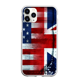 Чехол для iPhone 11 Pro Max матовый с принтом Англия&Америка в городе Новоалтайск, Силикон |  | Тематика изображения на принте: usa | абстракция | америка | американский | герб | звезды | краска | символика сша | страны | сша | флаг | штаты