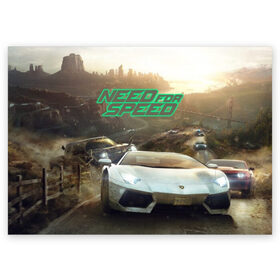 Поздравительная открытка с принтом Need for Speed в городе Новоалтайск, 100% бумага | плотность бумаги 280 г/м2, матовая, на обратной стороне линовка и место для марки
 | games | most | nfs mw | off | payback | racing | rip | wanted | авто | вип | гонки | жажда скорости | класс | машины | нид | симулятор | фор