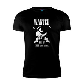 Мужская футболка премиум с принтом Crow wanted - Brawl Stars в городе Новоалтайск, 92% хлопок, 8% лайкра | приталенный силуэт, круглый вырез ворота, длина до линии бедра, короткий рукав | brawl stars | moba | барли | ворон | джин | динамайк | дэррил | игра | карл | кольт | леон | мортис | нита | пайпер | пенни | поко | пэм | рико | спайк | тара | фрэнк | шелли | эль примо