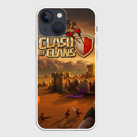 Чехол для iPhone 13 mini с принтом Clash of Clans в городе Новоалтайск,  |  | base | clan wars | coc | hall | hog rider | royale | town | trap | база | гоблин | золото | клеш оф кленс | кок | крепость | кристаллы | трофей | эликсир