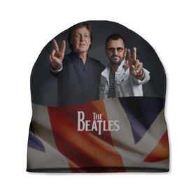 Шапка 3D с принтом The Beatles в городе Новоалтайск, 100% полиэстер | универсальный размер, печать по всей поверхности изделия | england | flag | group | music | rock | the beatles | битлз | группа | музыка