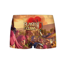 Мужские трусы 3D Clash of Clans: в городе Новоалтайск, 50% хлопок, 50% полиэстер | классическая посадка, на поясе мягкая тканевая резинка | base | clan wars | coc | hall | hog rider | royale | town | trap | база | гоблин | золото | клеш оф кленс | кок | крепость | кристаллы | трофей | эликсир