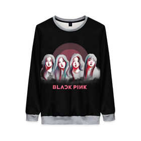 Женский свитшот 3D с принтом BlackPink в городе Новоалтайск, 100% полиэстер с мягким внутренним слоем | круглый вырез горловины, мягкая резинка на манжетах и поясе, свободная посадка по фигуре | black | blackpink | chae | jennie | jisoo | k pop | kim | lalisa | lisa | manoban | park | pink | rose | young | дженни | джису | ён | ким | лалиса | лиса | манобан | пак | розэ | че