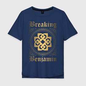Мужская футболка хлопок Oversize с принтом Breaking Benjamin в городе Новоалтайск, 100% хлопок | свободный крой, круглый ворот, “спинка” длиннее передней части | breaking benjamin | dark before dawn | dear agony | phobia | saturate | we are not alone | бенджамин бернли | группы | метал | музыка | рок | хард рок