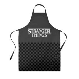 Фартук 3D с принтом STRANGER THINGS Gray в городе Новоалтайск, 100% полиэстер | общий размер — 65 х 85 см, ширина нагрудника — 26 см, горловина — 53 см, длина завязок — 54 см, общий обхват в поясе — 173 см. Принт на завязках и на горловине наносится с двух сторон, на основной части фартука — только с внешней стороны | 11 | 3 сезон | eleven | logo | netflix | stranger | things | дела | крайне | лого | логотип | одинадцать | одиннадцать | очень | события | странные | стренджер