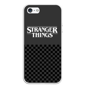 Чехол для iPhone 5/5S матовый с принтом STRANGER THINGS Gray в городе Новоалтайск, Силикон | Область печати: задняя сторона чехла, без боковых панелей | 11 | 3 сезон | eleven | logo | netflix | stranger | things | дела | крайне | лого | логотип | одинадцать | одиннадцать | очень | события | странные | стренджер
