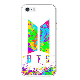 Чехол для iPhone 5/5S матовый с принтом BTS COLORS в городе Новоалтайск, Силикон | Область печати: задняя сторона чехла, без боковых панелей | bangtan boys | bt21 | bts | bts army | bts stickers | j hope | jimin | jin | jungkook | k pop | rap monster | rapmon | suga | v | бтс | корея | стикеры bts