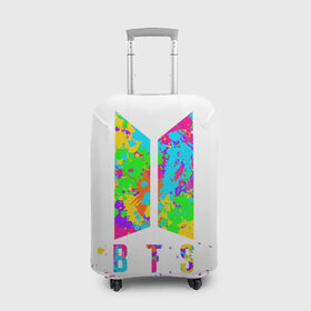 Чехол для чемодана 3D с принтом BTS COLORS в городе Новоалтайск, 86% полиэфир, 14% спандекс | двустороннее нанесение принта, прорези для ручек и колес | bangtan boys | bt21 | bts | bts army | bts stickers | j hope | jimin | jin | jungkook | k pop | rap monster | rapmon | suga | v | бтс | корея | стикеры bts