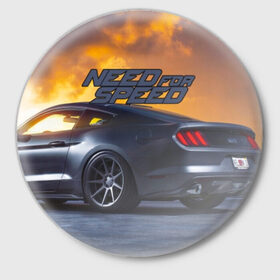 Значок с принтом Need for Speed в городе Новоалтайск,  металл | круглая форма, металлическая застежка в виде булавки | games | most | nfs mw | off | payback | racing | rip | wanted | авто | вип | гонки | жажда скорости | класс | машины | нид | симулятор | фор
