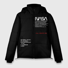 Мужская зимняя куртка 3D с принтом NASA НАСА в городе Новоалтайск, верх — 100% полиэстер; подкладка — 100% полиэстер; утеплитель — 100% полиэстер | длина ниже бедра, свободный силуэт Оверсайз. Есть воротник-стойка, отстегивающийся капюшон и ветрозащитная планка. 

Боковые карманы с листочкой на кнопках и внутренний карман на молнии. | galaxy | nasa | space | space company | star | астрономия | галактика | звезды | космическая компания | космос | наса