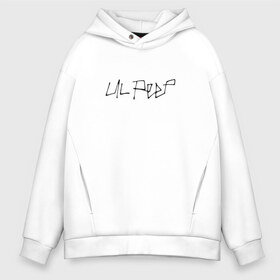 Мужское худи Oversize хлопок с принтом LIL PEEP (НА СПИНЕ) в городе Новоалтайск, френч-терри — 70% хлопок, 30% полиэстер. Мягкий теплый начес внутри —100% хлопок | боковые карманы, эластичные манжеты и нижняя кромка, капюшон на магнитной кнопке | lil peep | lil prince | logo | music | rap | зарубежная музыка | зарубежные | лил пип | лого | маленький принц | музыка | реп