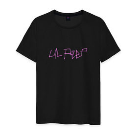 Мужская футболка хлопок с принтом LIL PEEP (НА СПИНЕ) в городе Новоалтайск, 100% хлопок | прямой крой, круглый вырез горловины, длина до линии бедер, слегка спущенное плечо. | lil peep | lil prince | logo | music | rap | зарубежная музыка | зарубежные | лил пип | лого | маленький принц | музыка | реп