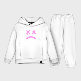 Детский костюм хлопок Oversize с принтом LIL PEEP в городе Новоалтайск,  |  | lil peep | lil prince | logo | music | pink | rap | зарубежная музыка | зарубежные | лил пип | лого | маленький принц | музыка | реп | розовый