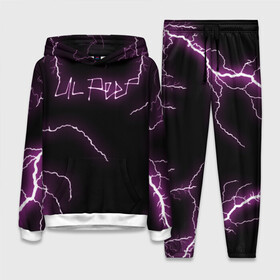 Женский костюм 3D (с толстовкой) с принтом LIL PEEP в городе Новоалтайск,  |  | lil peep | lil prince | logo | music | pink | rap | thunder | зарубежная музыка | зарубежные | лил пип | лого | маленький принц | молнии | музыка | реп | розовый