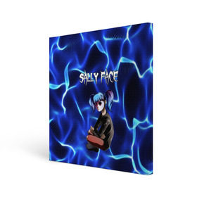 Холст квадратный с принтом SALLY FACE в городе Новоалтайск, 100% ПВХ |  | blue | diane | face | fisher | gizmo | henry | johnson | killer | larry | sally | генри | гизмо | джонсон | диана | ларри | лицо | парень в маске | салли | фейс | фишер