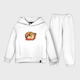 Детский костюм хлопок Oversize с принтом Pizza Dog в городе Новоалтайск,  |  | Тематика изображения на принте: amimals | cook | dog | doggy | food | pizza | woof | боксер | бульдог | бультерьер | волк | гав | доберман | дог | долматинец | друг | еда | животные | йорк | кок | мопс | овчарка | пёс | песик | питомец | пицца | повар | пудель