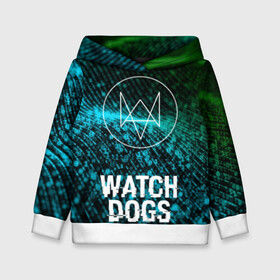 Детская толстовка 3D с принтом WATCH DOGS в городе Новоалтайск, 100% полиэстер | двухслойный капюшон со шнурком для регулировки, мягкие манжеты на рукавах и по низу толстовки, спереди карман-кенгуру с мягким внутренним слоем | action | ct os | ded sec | fox | gamer | glitch | hacker | player | watch dogs | watch dogs 2 | глитч | знак лиса | игра | компьютерная игра | хакер