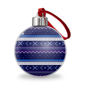 Ёлочный шар с принтом Яркий узор 2 в городе Новоалтайск, Пластик | Диаметр: 77 мм | geometry | knitted | style | бренд | весна | вязание | вязаный | геометрия | зима | крестиком | кружево | лето | мода | неон | неоновые | осень | ромбики | свитер | синий | стиль | тренд | узор | шерстяная