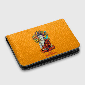 Картхолдер с принтом с принтом Happy Buddha Purnima в городе Новоалтайск, натуральная матовая кожа | размер 7,3 х 10 см; кардхолдер имеет 4 кармана для карт; | buddha | golden | happy | indian | kesa | lotus | monk | orange | ornament | pattern | pose | religion | shakyamuni | spiritual | te | будда | буддизм | духовный | золотой | индийский | кашая | кэса | лотос | оранжевый | орнамент | основатель | по