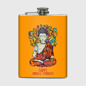 Фляга с принтом Happy Buddha Purnima в городе Новоалтайск, металлический корпус | емкость 0,22 л, размер 125 х 94 мм. Виниловая наклейка запечатывается полностью | buddha | golden | happy | indian | kesa | lotus | monk | orange | ornament | pattern | pose | religion | shakyamuni | spiritual | te | будда | буддизм | духовный | золотой | индийский | кашая | кэса | лотос | оранжевый | орнамент | основатель | по