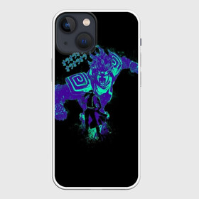Чехол для iPhone 13 mini с принтом Куджо Джотаро силуэт в городе Новоалтайск,  |  | anime | aureo | jojo | jojos | jojos bizarre adventure | vento | боевик | джоджо | иероглиф | манга | приключения | стиль | ужасы | фэнтези | япония